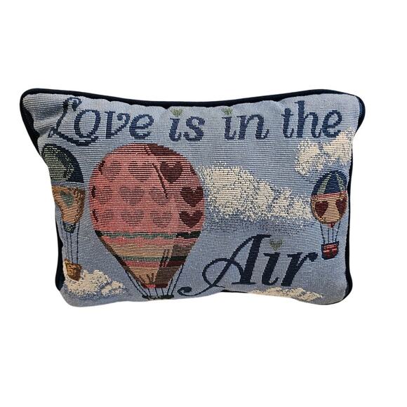 Decorative Throw Pillow – 9x12 – “Love Is in the Air” Whimsycore Cottagecore - Picture 1 of 4